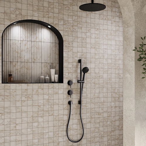 European Countryside Mosaic Brushed & Tumbled Marble