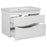 Wave Wood White Glossy Bathroom Vanity White Glossy 3