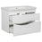 Wave Wood White Glossy Bathroom Vanity White Glossy 3
