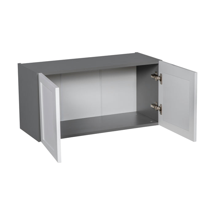 Wallkitchens Wood White Matte Wall Cabinet White Matte 2