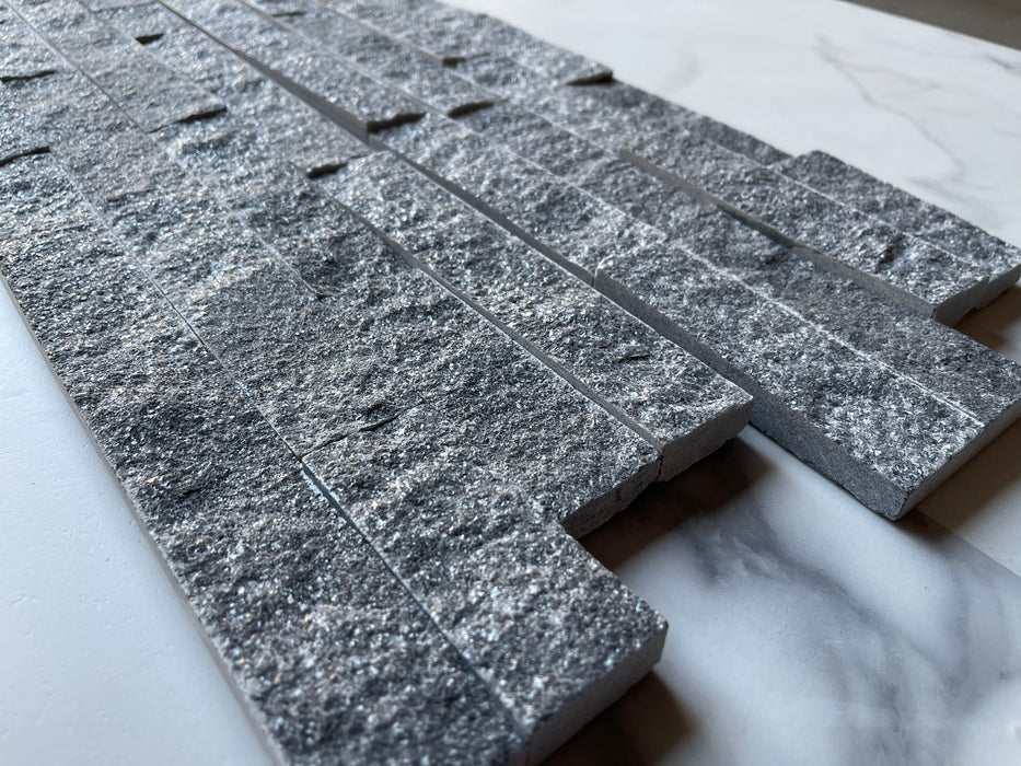 Blue Stone  Split Face Marble Ledger Panel - 6" x 24" x 3/4" 3