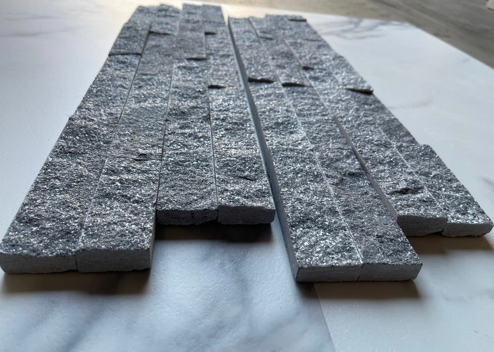 Blue Stone  Split Face Marble Ledger Panel - 6" x 24" x 3/4" 4