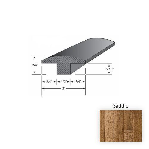 Newtown Plank Wood Saddle Hardwood Moulding / Trim Smooth 1
