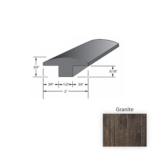 Newtown Plank Wood Granite Hardwood Moulding / Trim Smooth 1