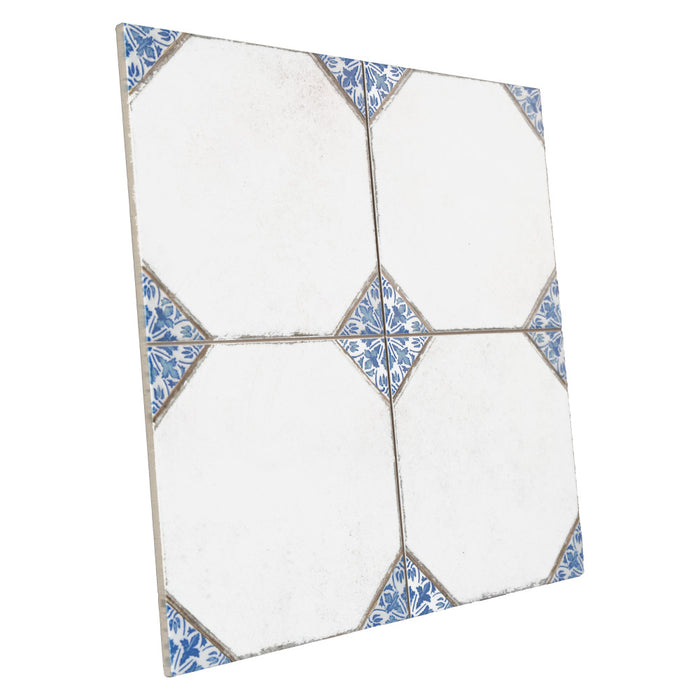Englishtown Porcelain Blue Tile Mixed 10