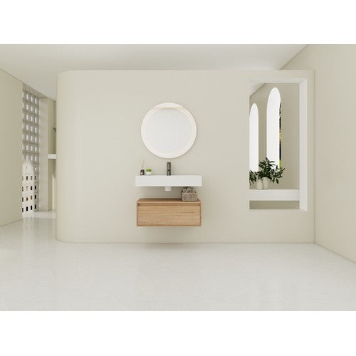 Plywood Imitative Oak Bathroom Vanity Imitative Oak 2