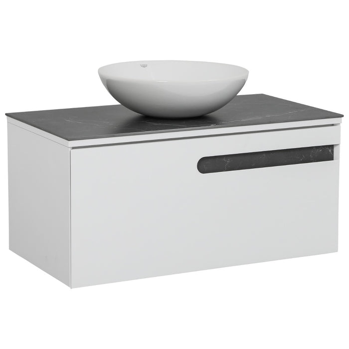 Ostin Wood White Matte Bathroom Vanity White Matte 1