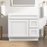 CVD White Solid Wood Right Drawer Bathroom Cabinet - 36" x 32.5" 1