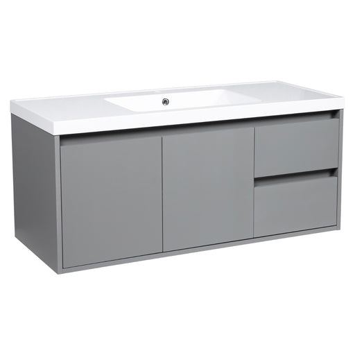 Niagara Wood Grey Matte Matte Bathroom Vanity Grey Matte Matte 1