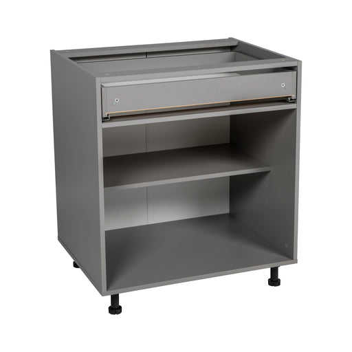 Wallkitchens Wood Grey Base Cabinet Grey 1