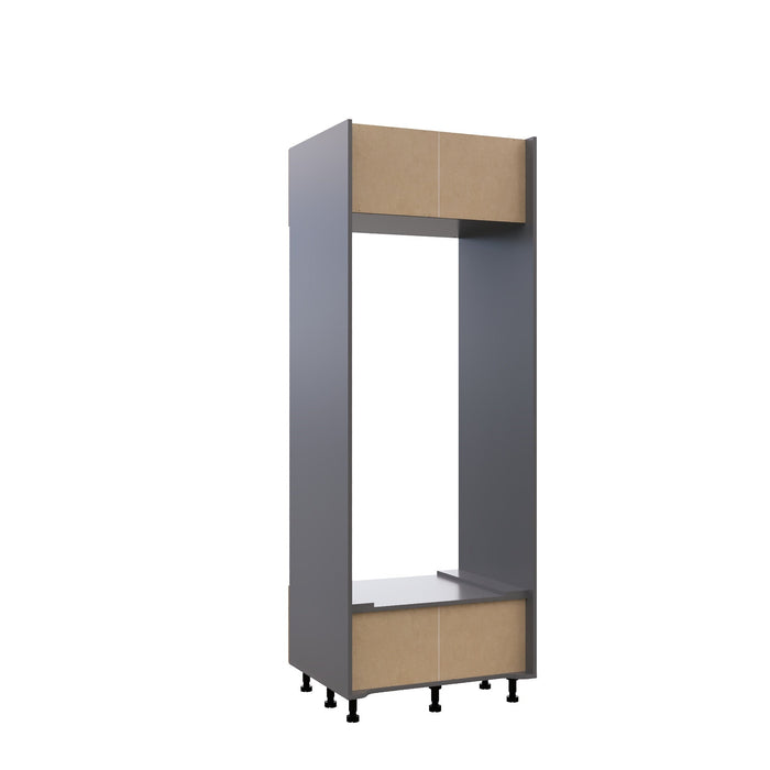Wallkitchens Wood Grey  Oven Cabinet Grey 1