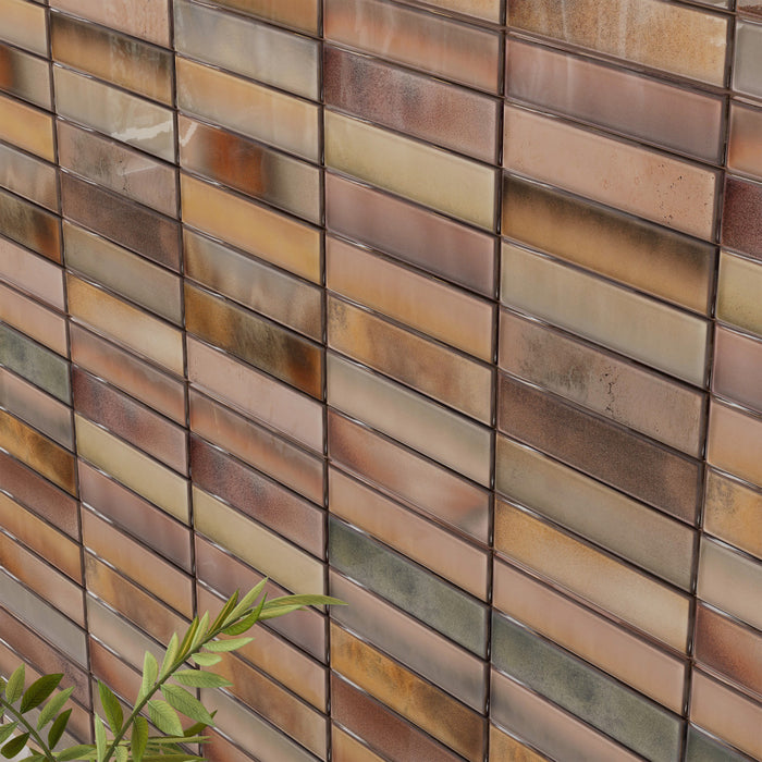 Borealis Ceramic Garnet Tile Glossy 5