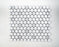 1x1 White & Grey Hexagon Porcelain Mosaic White & Grey Tile Matte 2