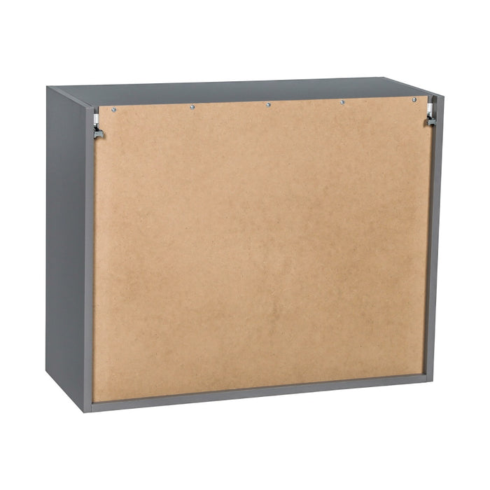 Wallkitchens Wood Grey  Wall Cabinet Grey 2