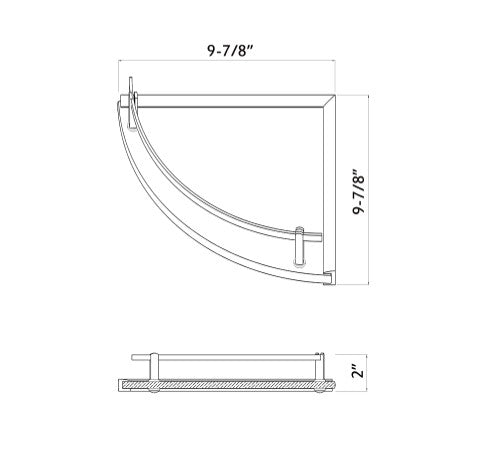 Chrome Glass Bathroom Shelf 7