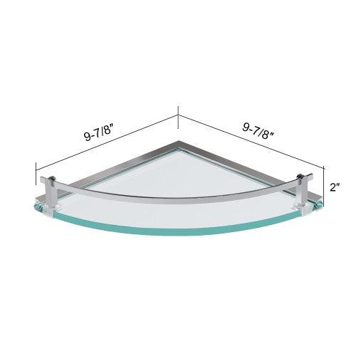 Chrome Glass Bathroom Shelf 2