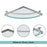 Chrome Glass Bathroom Shelf 5
