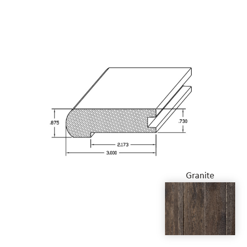 Chatelaine Wood Granite Hardwood Moulding / Trim Aluminum Oxide 1