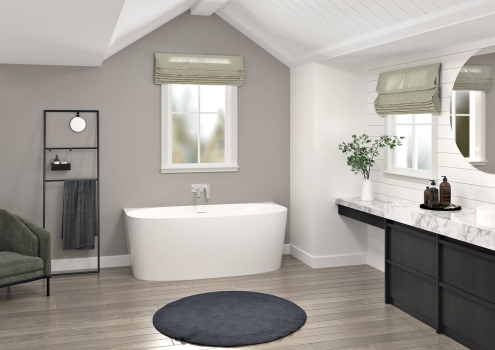 White Acrylic Bathtub
