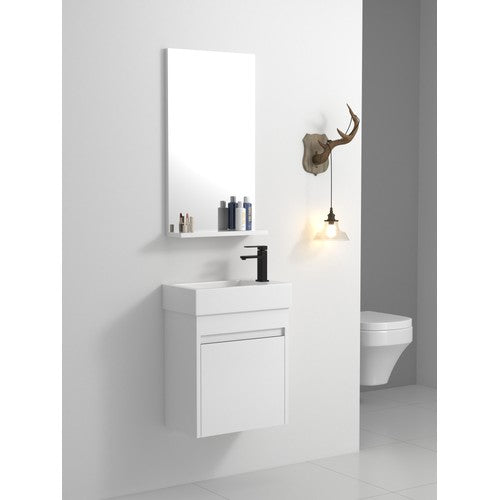 Plywood White Straight Grain Bathroom Vanity White Straight Grain 2