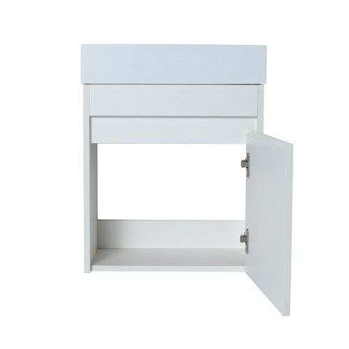 Plywood White Straight Grain Bathroom Vanity White Straight Grain 16