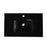 Ceramic Black Bathroom Sink Black 2