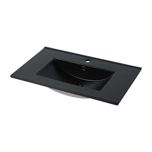 Ceramic Black Bathroom Sink Black 1