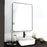 Glass Black Bathroom Mirror Black 2