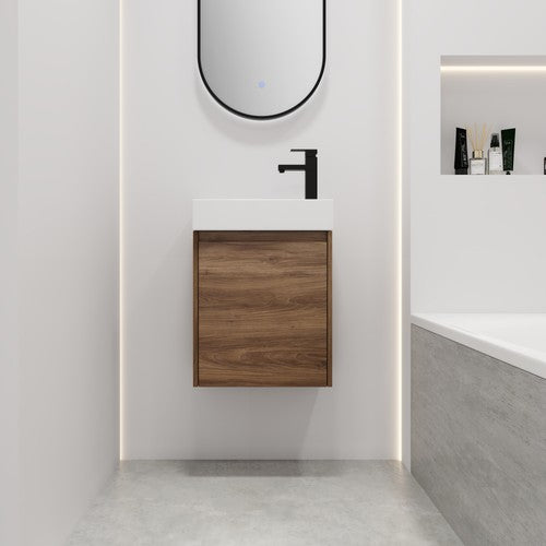 Plywood Brown Bathroom Vanity Brown 2