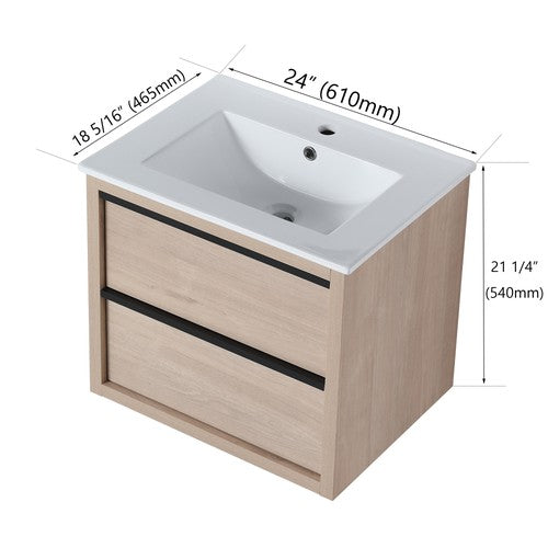 Plywood Light Oak Bathroom Vanity Light Oak 2