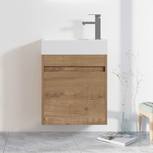 Plywood Imitative Oak Bathroom Vanity Imitative Oak 2