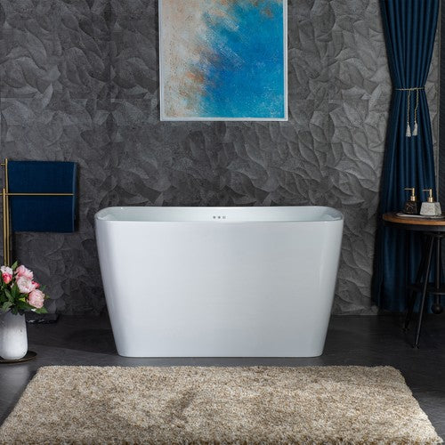 Acrylic White Bathtub Chrome 1