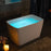 Acrylic White Bathtub Chrome 3