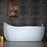 Acrylic White Bathtub Chrome 1
