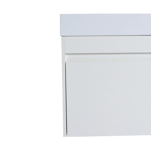 Plywood White Straight Grain Bathroom Vanity White Straight Grain 21