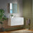 Wood White Bathroom Vanity Glossy 3