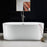 Acrylic White Bathtub Chrome 1