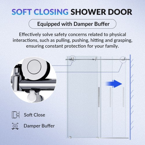 Stainless Steel Chrome Shower Door Chrome 5