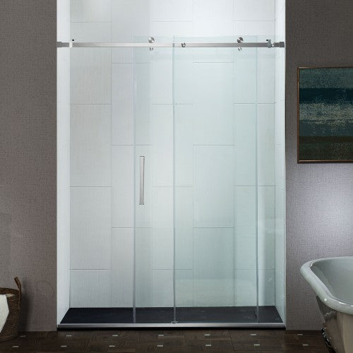 Stainless Steel Brushed Nickel Shower Door Brushed Nickel 3