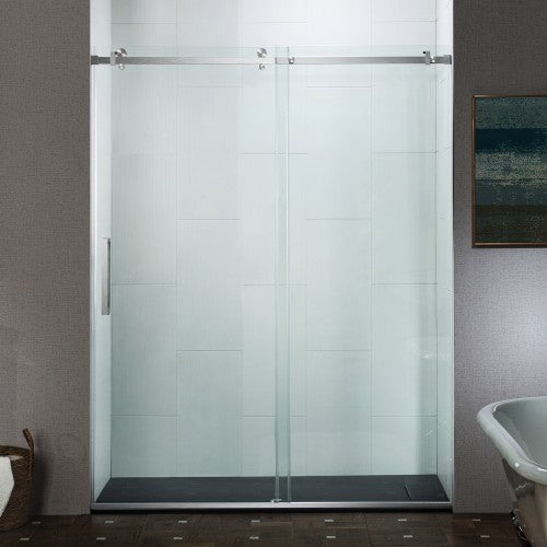 Stainless Steel Brushed Nickel Shower Door Brushed Nickel 2
