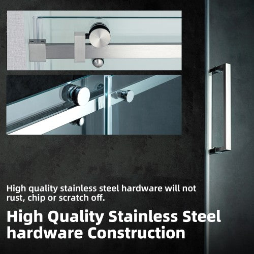Stainless Steel Brushed Nickel Shower Door Brushed Nickel 8