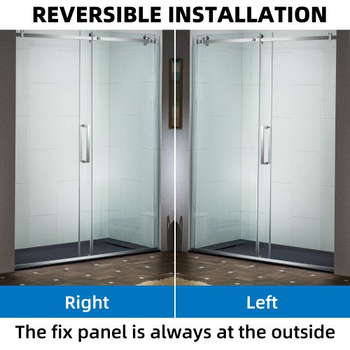 Stainless Steel Brushed Nickel Shower Door Brushed Nickel 11
