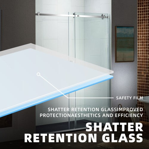 Stainless Steel Brushed Nickel Shower Door Brushed Nickel 9