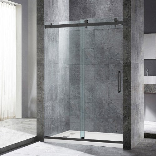 Stainless Steel Matte Black Shower Door Matte Black 1
