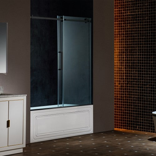 Stainless Steel Matte Black Shower Door Matte Black 4