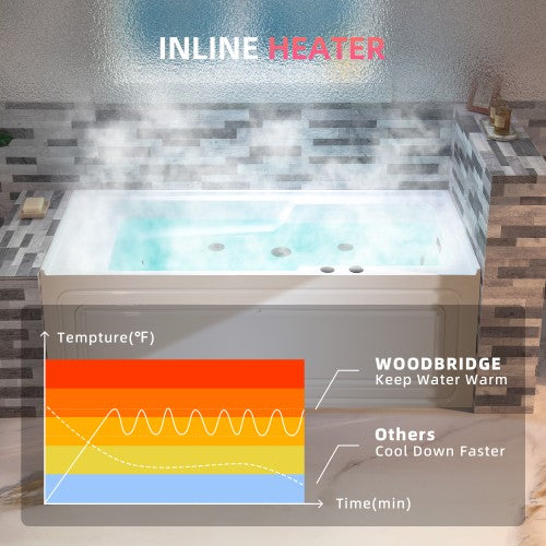 Acrylic White Bathtub Matte 4