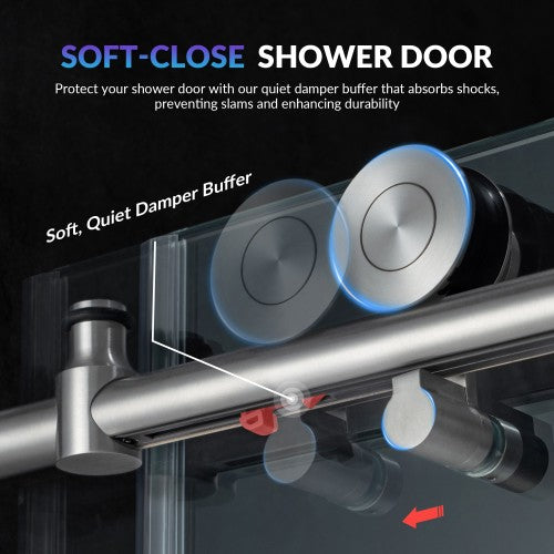 Stainless Steel Chrome Shower Door Chrome 4