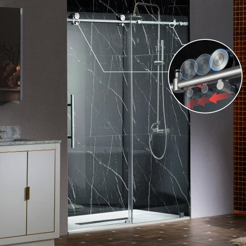 Stainless Steel Chrome Shower Door Chrome 3