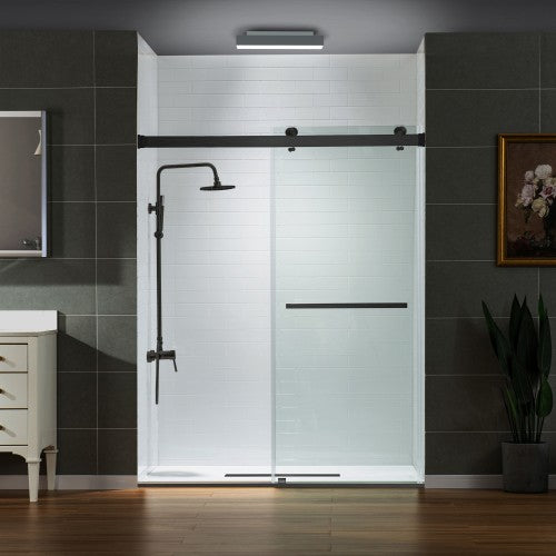 Stainless Steel Matte Black Shower Door Matte Black 2