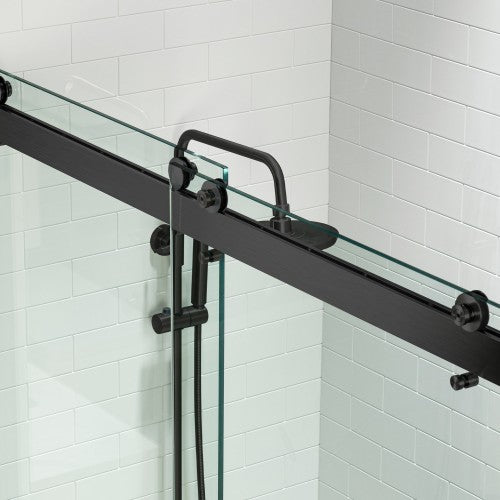 Stainless Steel Matte Black Shower Door Matte Black 6